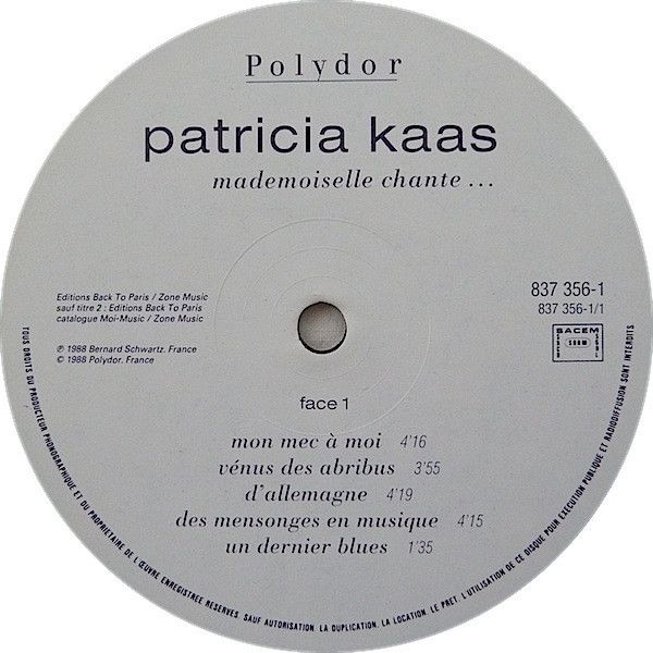 USED - Patricia Kaas - Mademoiselle Chante... - Image 7