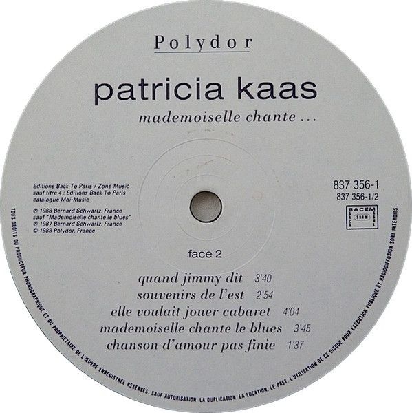 USED - Patricia Kaas - Mademoiselle Chante... - Image 8