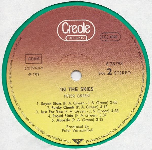 USED - Peter Green (2) - In The Skies - Image 5
