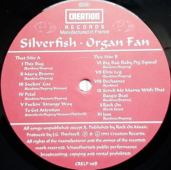 USED - Silverfish - Organ Fan - Image 4