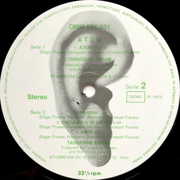 USED - Tangerine Dream - Atem - Image 6