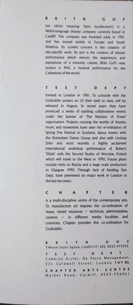 USED - Test Dept. - Gododdin - Image 16