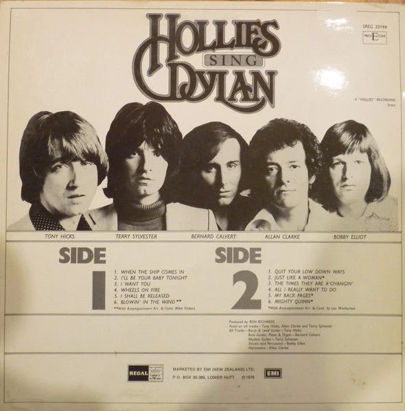 USED - The Hollies - Hollies Sing Dylan - Image 2