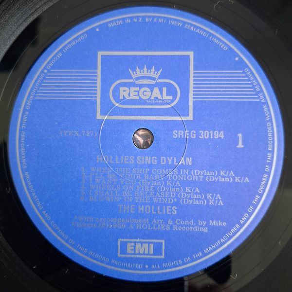USED - The Hollies - Hollies Sing Dylan - Image 3