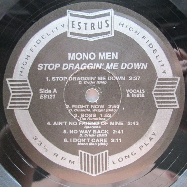 USED - The Mono Men - Stop Draggin' Me Down - Image 3