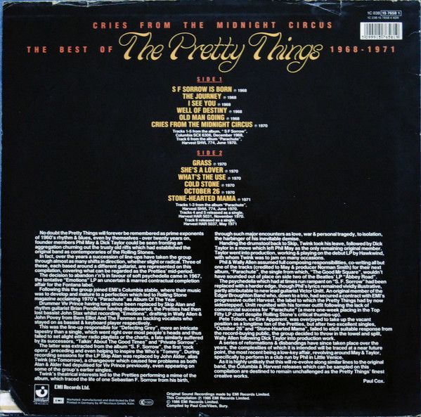 USED - The Pretty Things - Cries From The Midnight Circus (The Best Of The Pretty Things 1968 - 1971) - Image 2