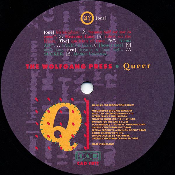 USED - The Wolfgang Press - Queer - Image 3