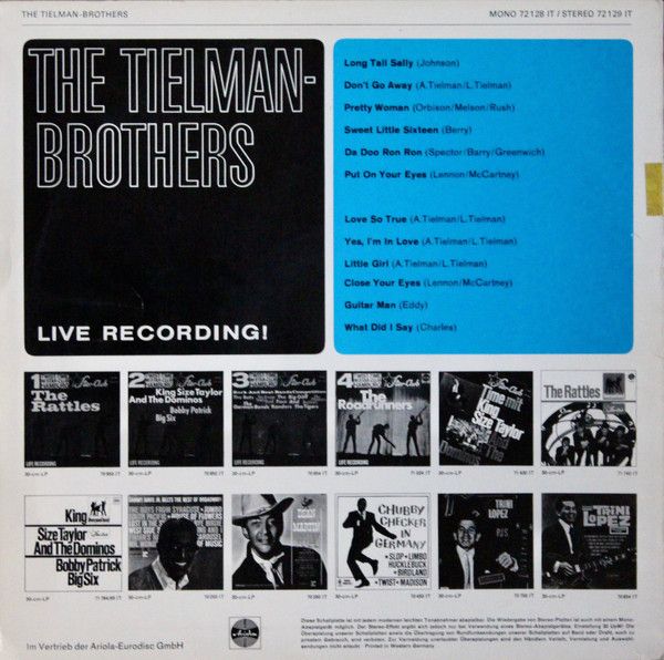 USED - Tielman Brothers - Live Recording - Image 2