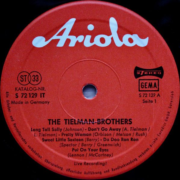 USED - Tielman Brothers - Live Recording - Image 3