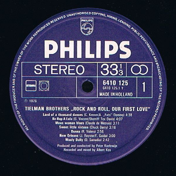 USED - Tielman Brothers - Rock And Roll, Our First Love - Image 3