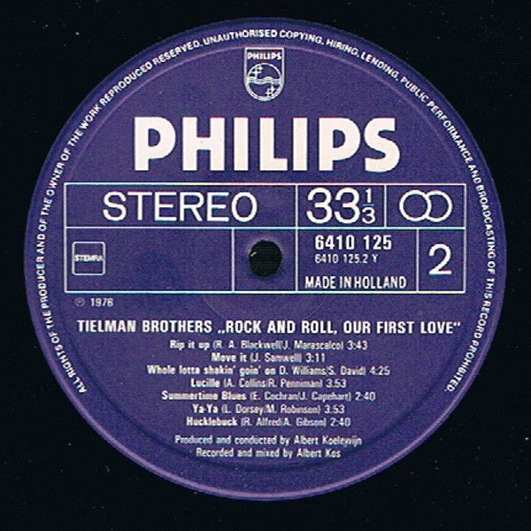 USED - Tielman Brothers - Rock And Roll, Our First Love - Image 4