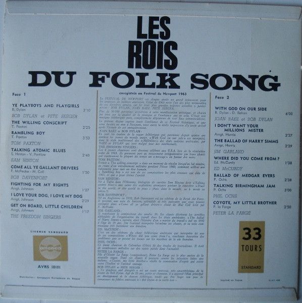 USED - Various - Les Rois Du Folk Song - Image 2