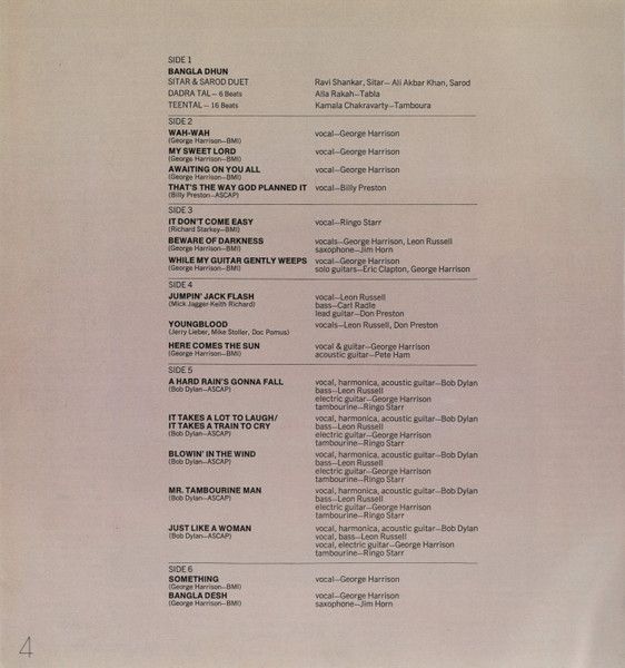 USED - Various - The Concert For Bangla Desh - Image 12
