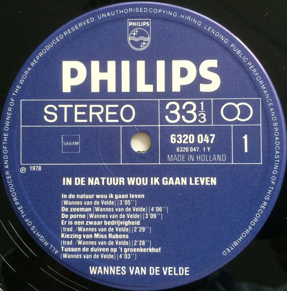 USED - Wannes Van De Velde - In De Natuur Wou Ik Gaan Leven - Image 3