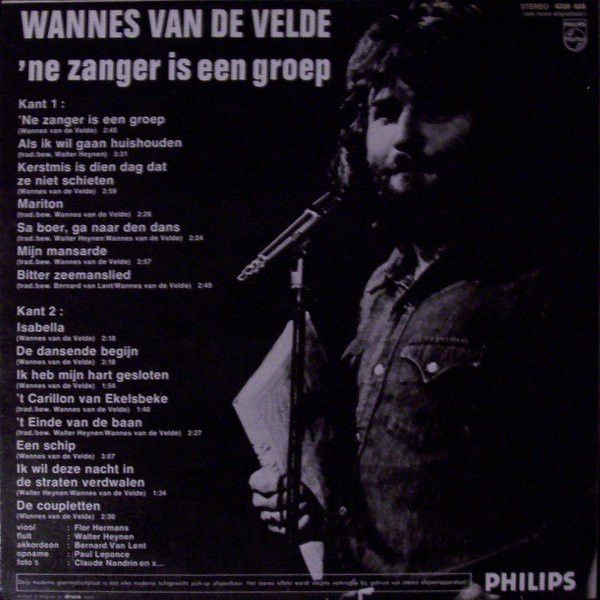 USED - Wannes Van de Velde - 'ne Zanger Is Een Groep - Image 2