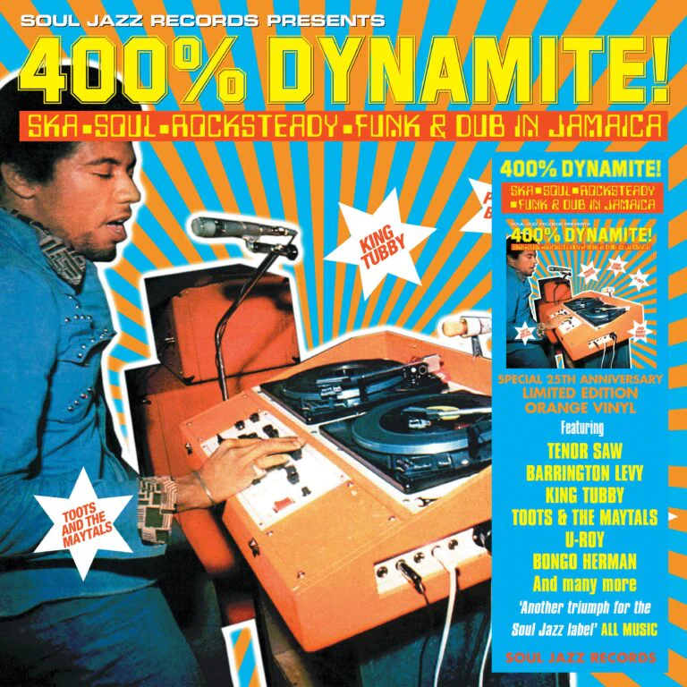 Various Artists - Soul Jazz Records Presents: 400% DYNAMITE! Ska, Soul, Rocksteady, Funk and Dub in Jamaica (Orange Vinyl LP)