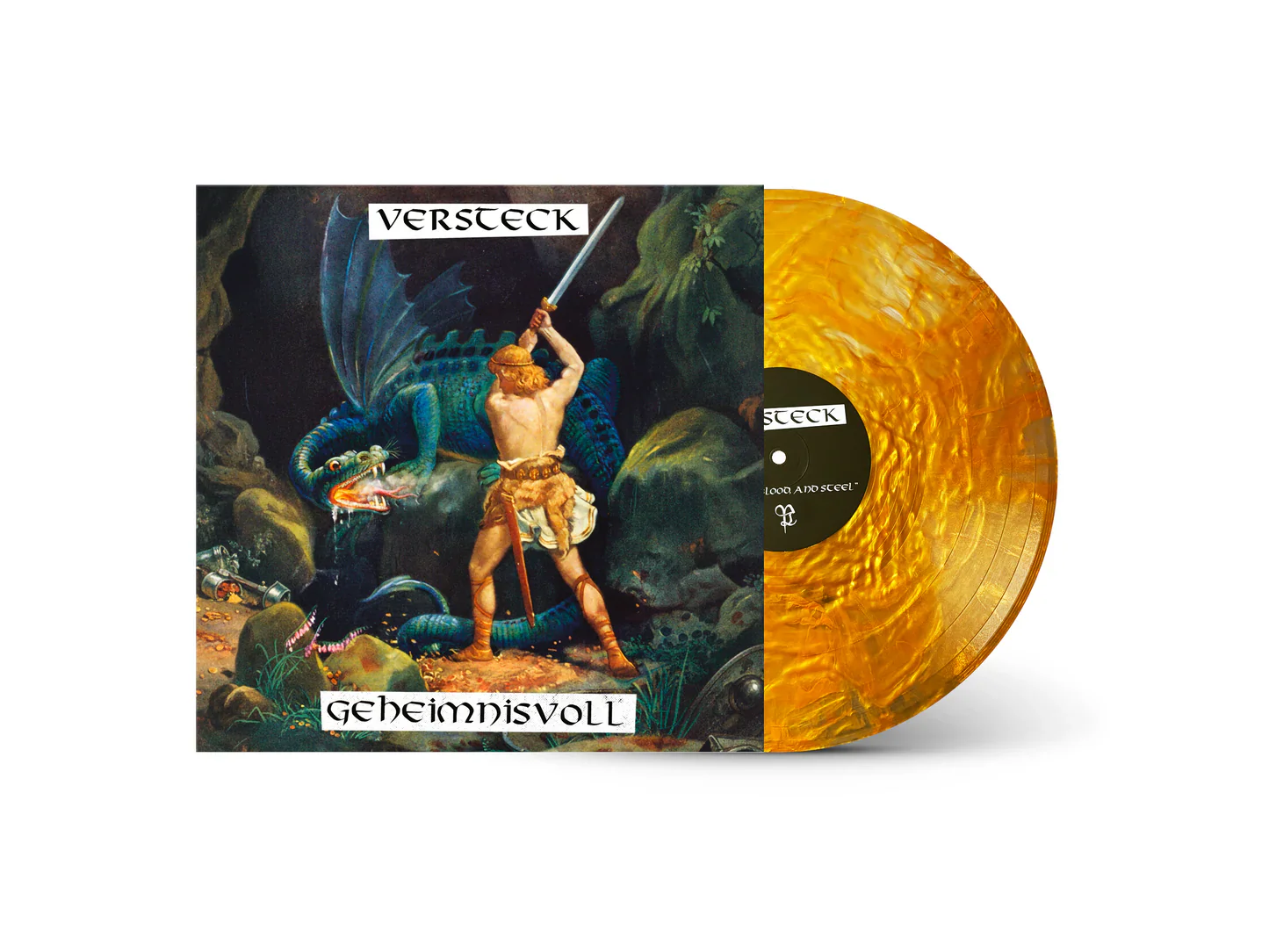 Versteck / Geheimnisvoll - ... Of Ash, Blood and Steel (Gold Vinyl LP)
