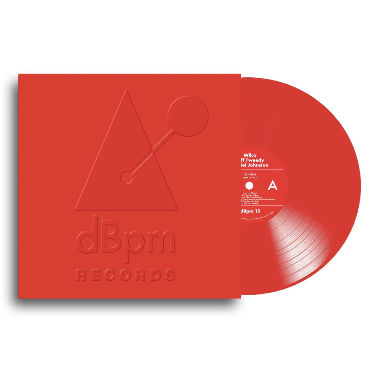 Wilco, Jeff Tweedy, Daniel Johnston - Dbpm 15 (Red Vinyl LP) - Image 2
